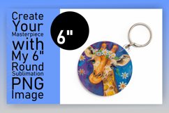 Sweet Spring Giraffe Round Design Crafting Product Image 1