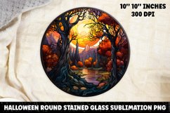 Halloween Stained Glass Sublimation PNG | Skull | Ghost Product Image 1