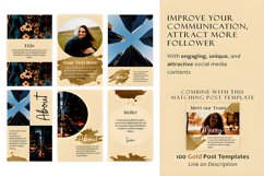 200 Gold Instagram Template Boost Bundle Product Image 4