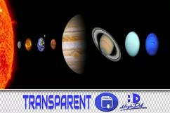 200 PLANETS MOON EARTH TRANSPARENT PNG PHOTOSHOP OVERLAYS Product Image 1