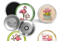 Flamingos button maker collage 1.25 in 4 sizes Product Image 12