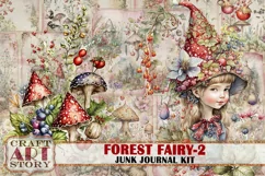Forest Fairy fantasy Junk Journal Pages,fairies papers-2 Product Image 1