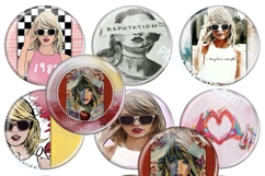 Taylor Swift button maker collage 1.25 in, 1.313 6 sizes Product Image 5