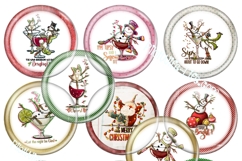 Christmas Holiday button maker collage 1.25 in, 1.313 6 size Product Image 8