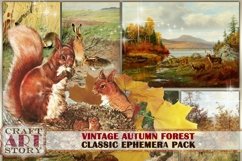 Autumn forest,fall landscape Ephemera Pack,digital Product Image 1