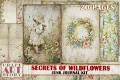 Wildflowers Junk Journal Pages, Secrets of wildflower Product Image 1