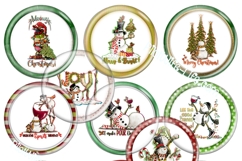 Christmas Holiday button maker collage 1.25 in, 1.313 6 size Product Image 9