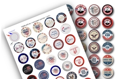 Charlie Kirk 1.313 button maker collage for one inch buttons Product Image 2