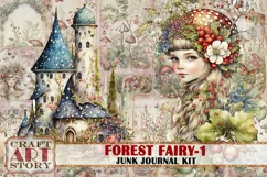 Forest Fairy fantasy Junk Journal Pages,fairies papers-1 Product Image 1
