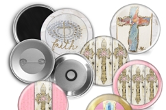 Crosses - Hearts button maker collage 1.25 in, 1.313 6 sizes Product Image 6