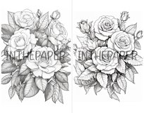 Rose Coloring Page | Coloring Book For Adult, Flower Product Image 3