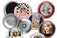 Taylor Swift button maker collage 1.25 in, 1.313 6 sizes Product Image 7