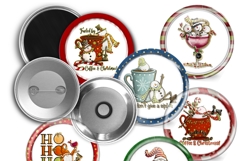 Christmas Holiday button maker collage 1.25 in, 1.313 6 size Product Image 15