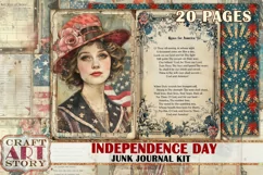 Vintage shabby Independence Day,4th of July Product Image 1