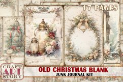 Vintage Old Christmas Blank Junk Journal Kit,Printable Product Image 1