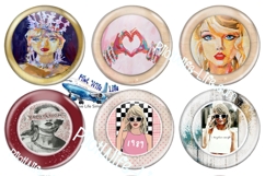 Taylor Swift button maker collage 1.25 in, 1.313 6 sizes Product Image 11