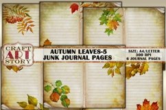 Autumn leaves Junk Journal Kit-5,picture collage Product Image 1