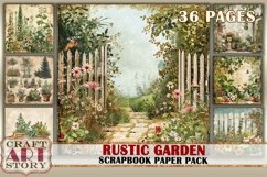 Vintage Rustic Garden journal Scrapbook Paper Pack,8x8 Product Image 1