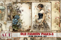 Old fashion Victorian Lady Junk Journal Kit part 3 Product Image 1