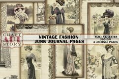 Vintage Fashion Ladies 1910 Junk Journal Printable Collage Product Image 1