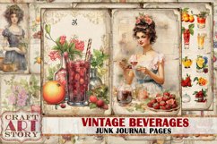 Vintage cooking junk journal,cookbook Pages recipe Bundle Product Image 3