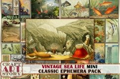 Mini Art Vintage Sea Life Ephemera Pack,Under the Sea kit Product Image 1