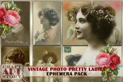 Vintage digital Photo PRETTY LADIES,edwardian women Product Image 1