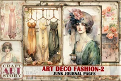 Art Deco fashion Lady Junk Journal Kit part 2 Product Image 1