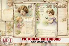 Victorian Children Journal Pages,Printable childhood Product Image 1