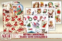 Vintage stickers set,fussy cuts Printable,Christmas-2 Product Image 1