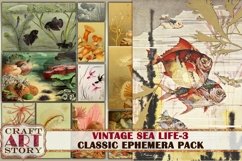 Vintage Sea Life Ephemera Pack-3,Under the Sea kit Product Image 1