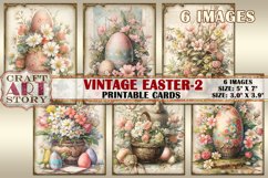 Easter Digital picture collage cards Atc ACEO-2 Product Image 1