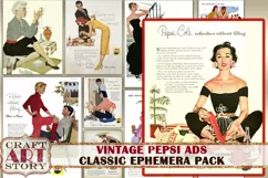 Vintage Images Magazine digital Ads papers,Advertising Art Product Image 1