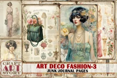 Art Deco fashion Lady Junk Journal Kit part 3 Product Image 1