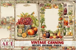 Vintage Cookery Recipe food junk journal,canning cookbook Product Image 1