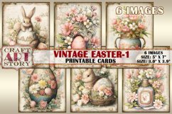 Easter Digital picture collage cards Atc ACEO-1 Product Image 1