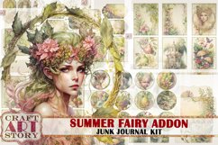 Summer Fairy Junk Journal Pages,scrapbook papers ADDON Product Image 1