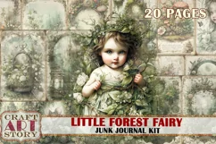 Little Forest Fairy fantasy Junk Journal Pages-2,fairies Product Image 1