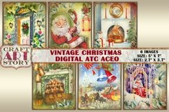 Vintage Digital Christmas Shabby chic kit picture collage Product Image 1