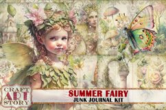Summer Fairy Junk Journal Pages,scrapbook papers Product Image 1