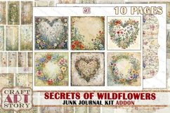 Wildflowers Junk Journal Pages ADDON, Secrets of wildflower Product Image 1