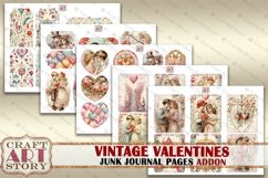 Vintage Valentines Junk Journal Kit ADDON printable Product Image 2