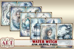 Water Witch Junk Journal Pages,scrapbook digital papers Product Image 2