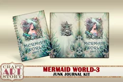 Mermaid world junk journal watercolor Kit-3,fantasy ocean Product Image 2