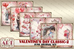 Valentine&#039;s Day-2 classic Junk Journal Kit,Printable Collage Product Image 2
