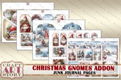 Christmas gnomes Junk Journal Pages ADDON,winter Product Image 2
