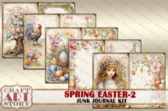 Vintage Spring Easter-2 junk journal Kit,Digital picture Product Image 2