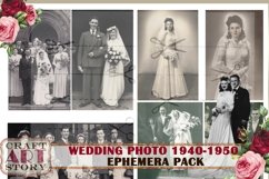 Vintage Wedding old Photo,ephemera album 1940-1950,digital Product Image 2