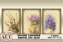 Vintage LAVENDER Digital Collage Sheetscollage sheets,Cards Product Image 2