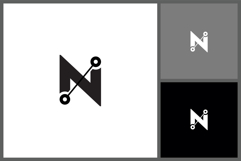 Modern Letter N Logo Icon for Tech and Business Brand Product Image 1